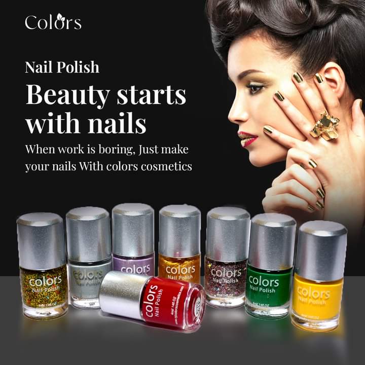 Nail Polish with shining